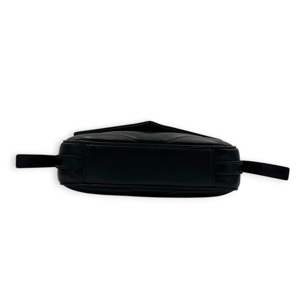 Loulou Toy Black Crossbody Bag in Lambskin, Gold hardware