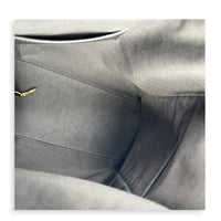 C25 Medium Black Shoulder Bag in Caviar Leather, Gold hardware