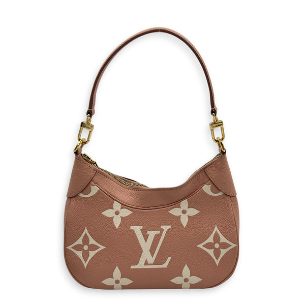 Bagatelle Shoulder Bag Pink in Empreinte Leather, Gold hardware