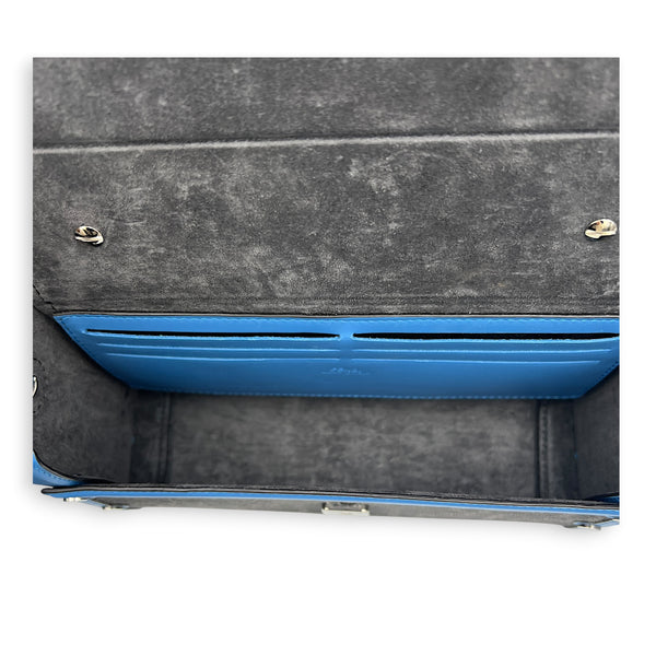 Baguette Box Shoulder Bag Black in Canvas, Silver hardware