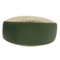 Luna Shoulder Bag Green in Canvas, Gold hardware