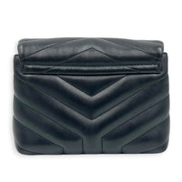 Loulou Shoulder Bag Toy Black in Calfskin, Silver hardware