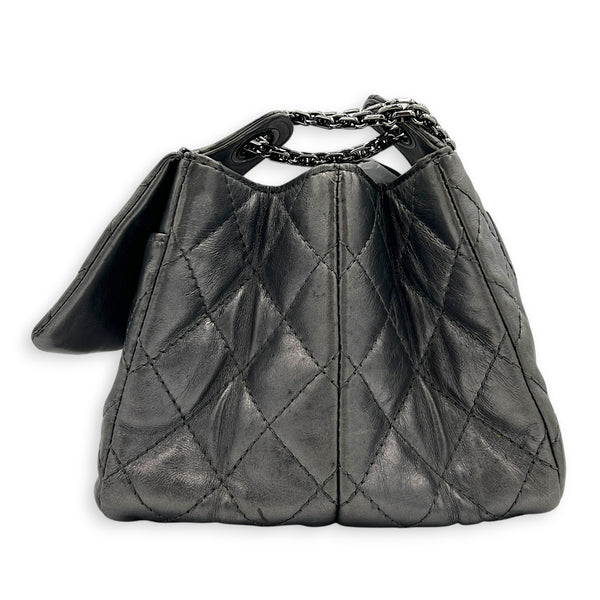 Double Vintage 2.55 Silver Shoulder Bag in Lambskin, Silver hardware
