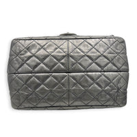 Double Vintage 2.55 Silver Shoulder Bag in Lambskin, Silver hardware
