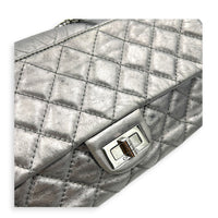Double Vintage 2.55 Silver Shoulder Bag in Lambskin, Silver hardware