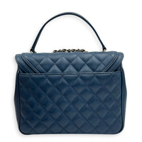 Lovely Square Shoulder Bag Blue in Lambskin, Gold hardware