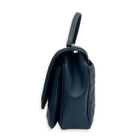 Lovely Square Shoulder Bag Blue in Lambskin, Gold hardware