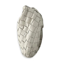 Jodie Top Handle Bag White in Lambskin, Gold hardware