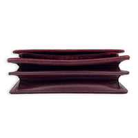 Sunset Shoulder Bag Burgundy in Velvet, Gold hardware