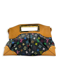 Judy Shoulder Bag Multi-colour in Coated Canvas, Gold hardware