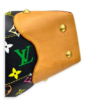 Judy Shoulder Bag Multi-colour in Coated Canvas, Gold hardware