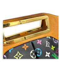 Judy Shoulder Bag Multi-colour in Coated Canvas, Gold hardware