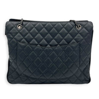 Frame In Chain Shopping Tote Bag Black in Calfskin, Silver hardware