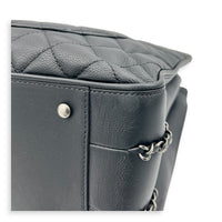 Frame In Chain Shopping Tote Bag Black in Calfskin, Silver hardware