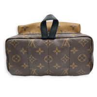 Palm Springs Backpack PM Brown in Monogram Coated Canvas, Gold hardware