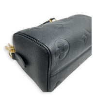 Speedy Bandouliere Top Handle Bag 20 Black in Empreinte Leather, Gold hardware