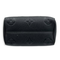 Speedy Bandouliere Top Handle Bag 20 Black in Empreinte Leather, Gold hardware