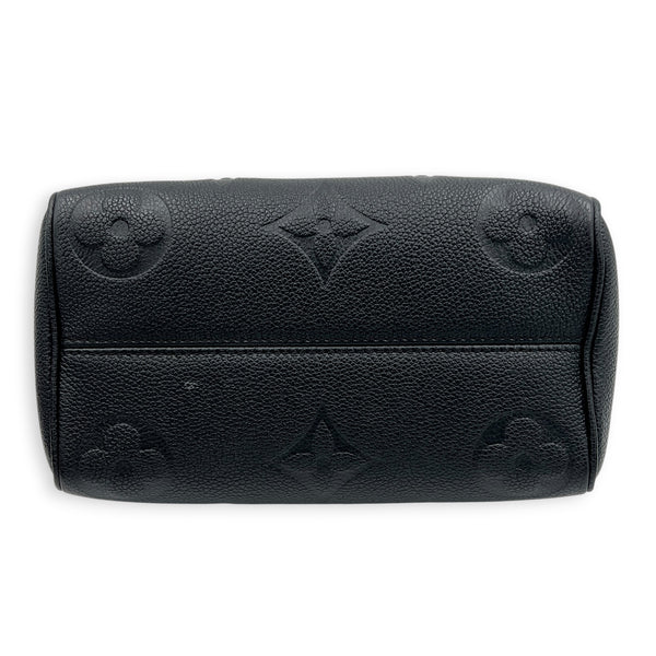 Speedy Bandouliere Top Handle Bag 20 Black in Empreinte Leather, Gold hardware