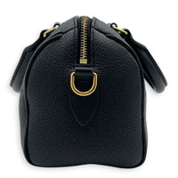 Speedy Bandouliere Top Handle Bag 20 Black in Empreinte Leather, Gold hardware