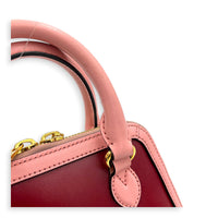 Horsebit 1955 Top Handle Bag Red in Calfskin, Gold hardware
