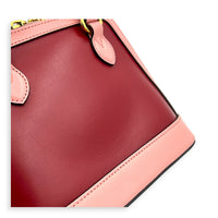Horsebit 1955 Top Handle Bag Red in Calfskin, Gold hardware