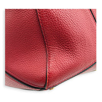 Puzzle Shoulder Bag Red in Calfskin, Gold hardware