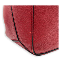 Puzzle Shoulder Bag Red in Calfskin, Gold hardware