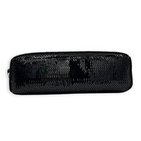 Re-Edition 2000 Shoulder Bag Black in Sequins, Silver hardware