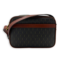 Le Monogram Shoulder Bag Brown in Coated Canvas, Gold hardware