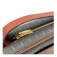 Le Monogram Shoulder Bag Brown in Coated Canvas, Gold hardware