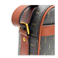 Le Monogram Shoulder Bag Brown in Coated Canvas, Gold hardware