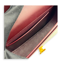 Voltaire Shoulder Bag Red in Calfskin, Gold hardware