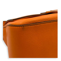 Mamma Forever Baguette Orange Shoulder Bag in Calfskin, Gold hardware