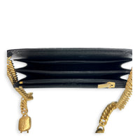 CC Charms Wallet On Chain in Lambskin, Gold hardware