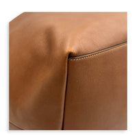Y Brown Tote Bag in Calfskin, Gold hardware