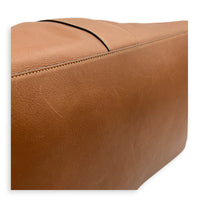 Y Brown Tote Bag in Calfskin, Gold hardware