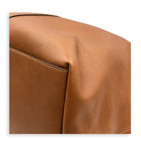 Y Brown Tote Bag in Calfskin, Gold hardware