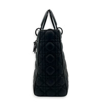 Lady Dior Top Handle Bag Black in Lambskin, Black hardware