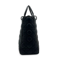 Lady Dior Top Handle Bag Black in Lambskin, Black hardware