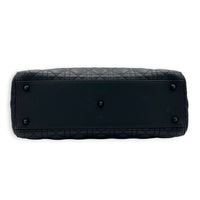 Lady Dior Top Handle Bag Black in Lambskin, Black hardware