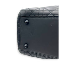Lady Dior Top Handle Bag Black in Lambskin, Black hardware