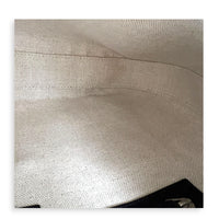 Attache Shoulder Bag Medium Grey in Coated Canvas, Silver hardware
