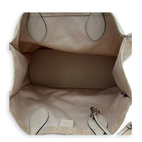 Ophidia Brown Tote Bag in Denim, Gold hardware