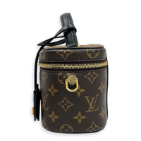 Vanity Top Handle Bag Brown in Monogram Coated Canvas, Gold hardware