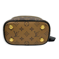 Vanity Top Handle Bag Brown in Monogram Coated Canvas, Gold hardware