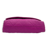 CC Thick Chain Single Flap Shoulder Bag Purple in Lambskin, Gold hardware