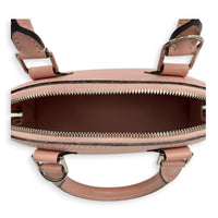 Alma Top Handle Bag Pink in Epi Leather, Silver hardware