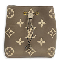 NeoNoe Bucket Bag Beige in Empreinte Leather, Gold hardware
