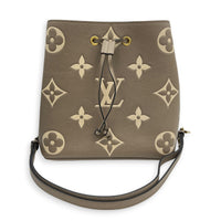 NeoNoe Bucket Bag Beige in Empreinte Leather, Gold hardware