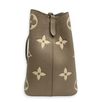 NeoNoe Bucket Bag Beige in Empreinte Leather, Gold hardware
